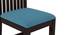 Brighton Diego 6 Seater Dining Set (Mahogany Finish, Camilla Blue) by Urban Ladder - Design 1 - 