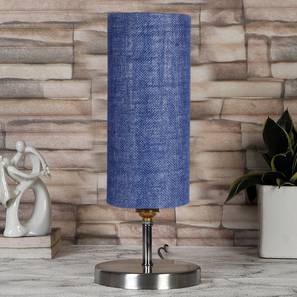 Blue Jute table lamp with Steel Base -52