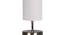 Grey cotton table lamp with Steel Base -45 (Grey) by Urban Ladder - - 