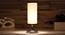 white & black cotton table lamp with Steel Base -46 (White) by Urban Ladder - - 