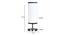 white & black cotton table lamp with Steel Base -46 (White) by Urban Ladder - - 