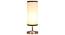 white & black cotton table lamp with Steel Base -46 (White) by Urban Ladder - - 