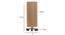 Round Cylindrical Bamboo Table Lamp with Steel Base (Beige) by Urban Ladder - - 