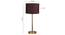 Brown Jute  with  Metal Gold  Table Lamp (Brown) by Urban Ladder - - 