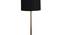 Black cotton with  Metal Gold  Table Lamp (Black) by Urban Ladder - - 