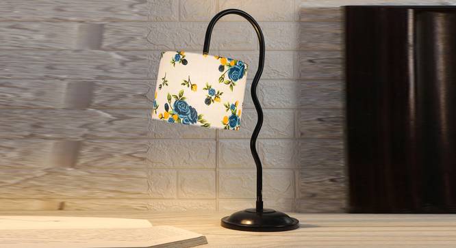 Multi cotton Zig Zag Curvy  table lamp with Iron Base (SP35) (Multi) by Urban Ladder - - 