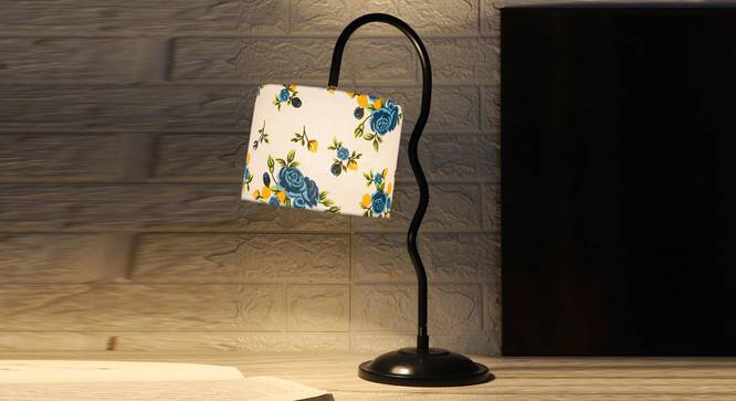 Multi cotton Zig Zag Curvy  table lamp with Iron Base (SP35) (Multi) by Urban Ladder - - 