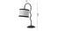 Multi cotton Zig Zag Curvy  table lamp with Iron Base (SP29) (Grey) by Urban Ladder - - 