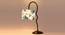 Multi cotton Zig Zag Curvy  table lamp with Iron Base (SP35) (Multi) by Urban Ladder - - 