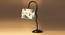 Multi cotton Zig Zag Curvy  table lamp with Iron Base (SP35) (Multi) by Urban Ladder - - 