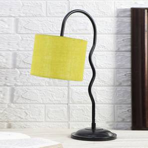 devansh Yellow Jute Zig Zag Curvy table lamp with Iron Base-picture-35