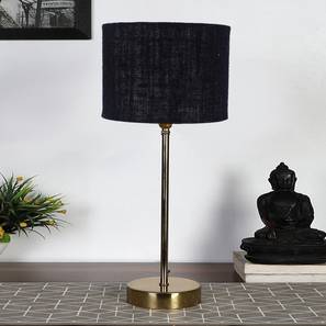 devansh Black Jute with Metal Gold Table Lamp-picture-12