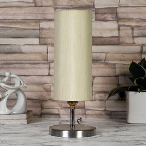 off-white cotton table lamp with Steel Base -41-image-3