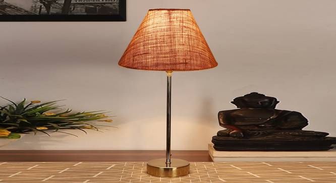 Beige Jute  Metal Gold  Table Lamp (Beige) by Urban Ladder - - 