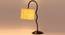 Yellow Jute  Zig Zag Curvy  table lamp with Iron Base (SP43) (Yellow) by Urban Ladder - - 