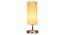 off-white cotton table lamp with Steel Base -41 (Beige) by Urban Ladder - - 