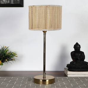 devansh Bamboo Shade with Metal Gold Table Lamp-picture-20