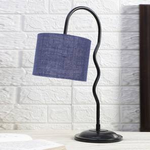 devansh Blue Jute Zig Zag Curvy table lamp with Iron Base-picture-19