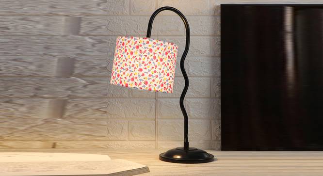 Multi cotton Zig Zag Curvy  table lamp with Iron Base(SP37) (Multi) by Urban Ladder - - 
