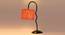 Orange Jute  Zig Zag Curvy  table lamp with Iron Base(SP41) (Orange) by Urban Ladder - - 