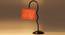 Orange Jute  Zig Zag Curvy  table lamp with Iron Base(SP41) (Orange) by Urban Ladder - - 