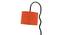 Orange Jute  Zig Zag Curvy  table lamp with Iron Base(SP41) (Orange) by Urban Ladder - - 