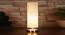 White Jute table lamp with Steel Base -9 (White) by Urban Ladder - - 
