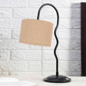 devansh Beige Jute Zig Zag Curvy table lamp with Iron Base-picture-29