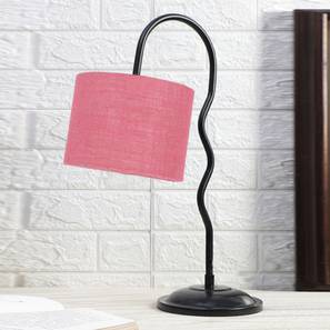 devansh Pink Jute Zig Zag Curvy table lamp with Iron Base-picture-26