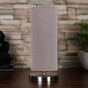 Table Lamps Design Grey cotton table lamp with Steel Base -6 (Grey)