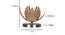 Rose Bamboo Table Lamp With Steel Base (Beige) by Urban Ladder - - 