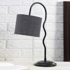 devansh Grey Jute Zig Zag Curvy table lamp with Iron Base-picture-21