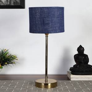 devansh Blue Jute with Metal Gold Table Lamp-picture-12