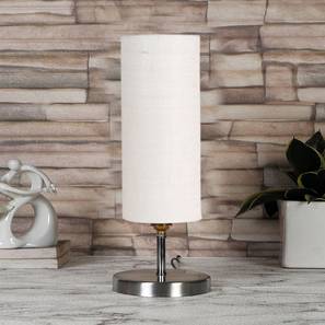White Jute table lamp with Steel Base -49-image-46