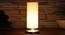 off-white cotton table lamp with Steel Base -1 (Beige) by Urban Ladder - - 