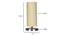 off-white cotton table lamp with Steel Base -1 (Beige) by Urban Ladder - - 