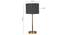 Grey Jute  with  Metal Gold  Table Lamp (Grey) by Urban Ladder - - 
