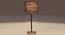 Grey Jute  with  Metal Gold  Table Lamp (Grey) by Urban Ladder - - 