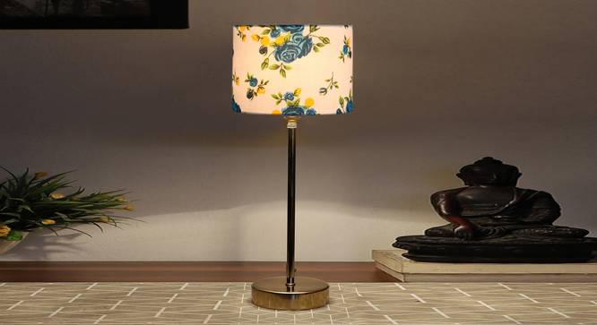 Multicolor cotton  Metal Gold  Table Lamp (Multi) by Urban Ladder - - 