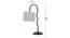Grey cotton Zig Zag Curvy  table lamp with Iron Base (SP28) (Grey) by Urban Ladder - - 