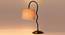 Grey cotton Zig Zag Curvy  table lamp with Iron Base (SP28) (Grey) by Urban Ladder - - 