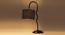 Black cotton Zig Zag Curvy  table lamp with Iron Base (SP24) (Black) by Urban Ladder - - 