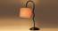 Grey cotton Zig Zag Curvy  table lamp with Iron Base (SP28) (Grey) by Urban Ladder - - 