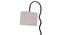 Grey cotton Zig Zag Curvy  table lamp with Iron Base (SP28) (Grey) by Urban Ladder - - 