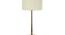 White Jute with  Metal Gold  Table Lamp (White) by Urban Ladder - - 