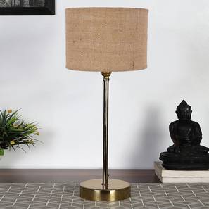 devansh Beige Jute with Metal Gold Table Lamp-picture-16