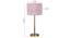 Claire Multicolour cotton  with  Metal Gold  Table Lamp (Multi) by Urban Ladder - - 