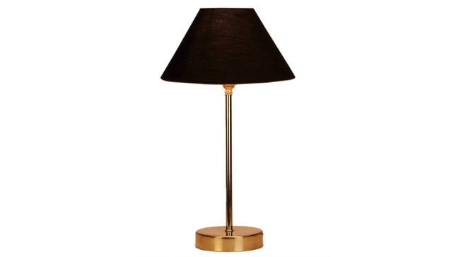 Black cotton  Metal Gold  Table Lamp (Black) by Urban Ladder - - 