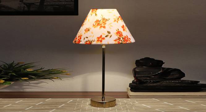 Multi-colour cotton  Metal Gold  Table Lamp (Multi) by Urban Ladder - - 