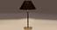Black cotton  Metal Gold  Table Lamp (Black) by Urban Ladder - - 